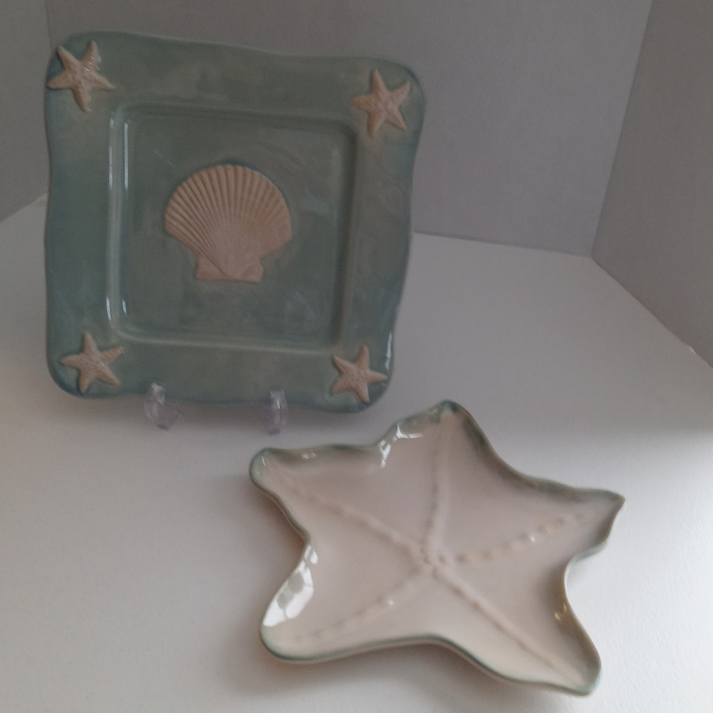 Shoreline Collection by Home Studio Starfish and Shell Tray.